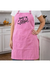 Resim Bk Gift Kişiye Özel İsimli Pembe Mutfak Önlüğü -2, Aşçı Ve Şef Önlüğü, Ev Hediyesi Kobitmeyencom36646 Bk Gift Renkli 