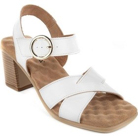 Resim Muya Abydos Anatomik Taban Kadın Sandalet Beyaz 
