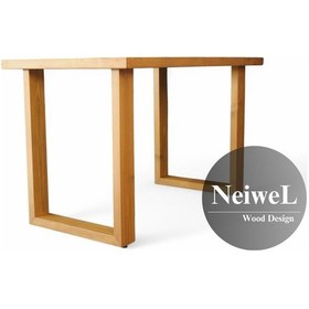 Resim Neiwel Diar Doğal Ahşap Toplantı Masası x 100 x 240 Açık Ceviz 