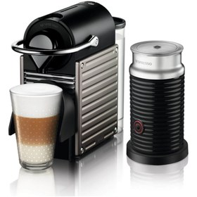 Resim Nespresso PIXIE AEROCCINO C65 TITAN KAHVE MAKİNESİ 