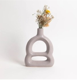 Resim Kabartmalı Vazo Çok Renkli 