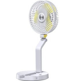 Resim Ff-996 Ev Tipi Taşınabilir Şarjlı Yer Vantilatörü Ff-996 Yeşil 7281 Beyaz 
