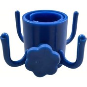 Resim Xuweiwei Mavi 4 Kollu Ayarlanabilir Plaj Şemsiyesi Askısı - Rüzgara Dayanıklı 