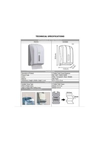 Resim Vialli K6M Z Katlı Dikkat Wc Tuvalet Kağıdı Dispenseri Mini Boy Gri 