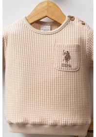 Resim U.s. Polo Assn Erkek Bebek Krem Takım 5274-48956 Krem 