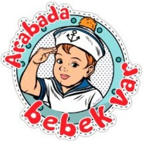 Resim Bob19 Denizci Temali Arabada Bebek Var Sticker 