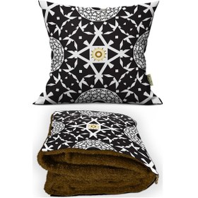 Resim Modern Galaksi Desenli İç Dolgusu Battaniyeli Araç İçi Opsiyonel 