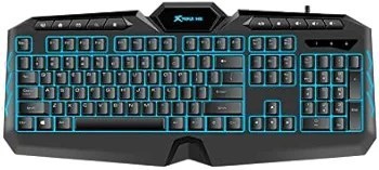 Resim RGB Işıklı Oyuncu Klavyesi Xtrike Me KB-509 Siyah 