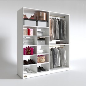 Resim Kenzlife giysi dolabı fikret 180*180*45 byz gardırop 