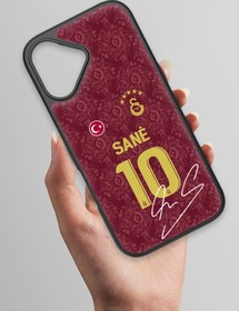 Resim Galatasaray Leroy Sane 3. Forma İmzalı Cam Telefon Kılıfı - iPhone 17 