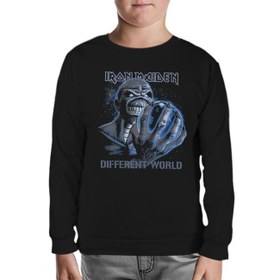 Resim Iron Maiden - Different World Siyah Çocuk Sweatshirt 