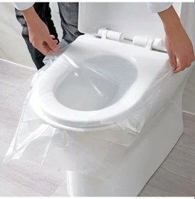 Resim 50 Adet Taşınabilir Tek Kullanımlık Klozet Kapağı Kağıdı 