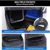 Resim Pazly Sırt Çantası Göğüs Çantası Günlük Askılı Çanta Kadın Erkek Siyah Seyahat Çantası Siyah 