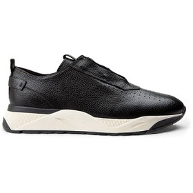 Resim Deery Hakiki Deri Siyah Sneaker Erkek Ayakkabı 