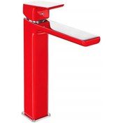Resim Eca Tiera Yüksek Tip Lavabo Bataryası Kırmızı - Krom 103388002 