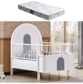 Resim Setay Mdf Beşik, Venüs Büyüyen Beşik + 1 Adet Comfort Yatak 90X130 