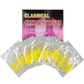 Resim Alice AC107 Klasik Gitar Tel Takımı (Orta Seviye - Hard Tension) | Yüksek Tansiyon, Gümüş Kaplama Baslar, Kristal Naylon Tizler, Gür ve Net Ses | Ölçüler: 4/4 Standart Klasik Gitar 