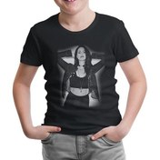 Resim Lord T-Shirt LordT-Shirt Lana Del Rey - Sad Siyah Çocuk Tshirt 