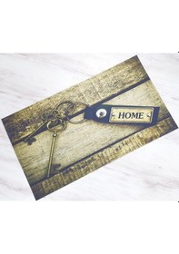 Resim Anahtar Desenli Kauçuk Kapı Önü Paspası 40x70 Cm 