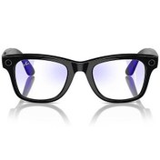 Resim Ray-Ban Meta Wayfarer Akıllı Gözlük Siyah Şeffaf Mavi Işık Filtreli 