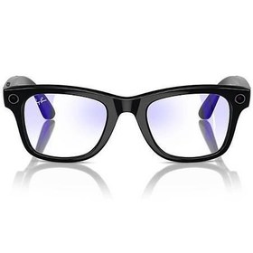 Resim Ray-Ban Meta Wayfarer Akıllı Gözlük Siyah Şeffaf Mavi Işık Filtreli 