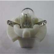 Resim 12V Duylu Gösterge Ampulü Dipsiz Beyaz Orta Dipsiz B11D Ford N11.2861 