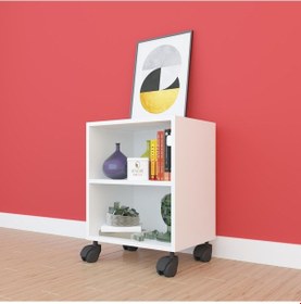 Resim Kenzlife Kitaplık Beril 068 040 020 Byz Tekerlekli Mutfak Dolabı Banyo Ofis Ayakkabılık Kiler 