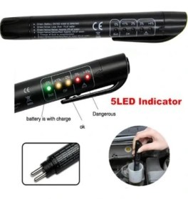 Resim Wozlo Fren Hidrolik Yağı Ölçüm Cihazı LED Göstergeli Test Kalemi 