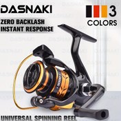 Resim DASNAKI 13+1BB Tam Metal Döner Makara, 5.2:1 Dişli Oranı, EVA Konfor Sapı, Sarma, Siyah ve Altın Tasarım, Dayanıklı Alüminyum Alaşımlı Yapı, Verimli Balıkçılık | EVA Ergonomik Kolu 
