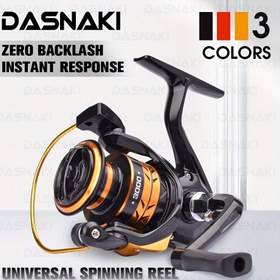 Resim DASNAKI 13+1BB Tam Metal Döner Makara, 5.2:1 Dişli Oranı, EVA Konfor Sapı, Sarma, Siyah ve Altın Tasarım, Dayanıklı Alüminyum Alaşımlı Yapı, Verimli Balıkçılık | EVA Ergonomik Kolu 