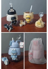 Resim Polikarbon Figürlü Matara - 1100ml Sarı 