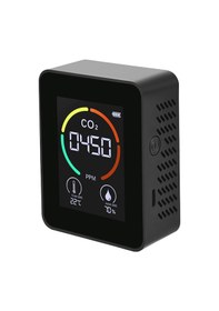 Resim Symbee Siyah Li-poly Batarya İle Co2 Algılayıcı, Seracılık Ve Depo İçin Hava Kalitesi Monitörü 400-5000ppm 