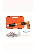 Resim new power plus Mekanik Çivi Tabancası Beton Çelik Çivi Tabancası + 50 Adet Pul Başlı Barutlu Çivi 