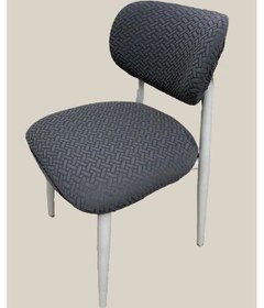 Resim Bohem Sandalye Kılıfı Yeni Model Sandalye Örtüsü Jakarlı Tuğla Desen 1 Adet Antrasit 