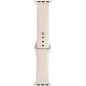 Resim Watch 40mm Band Serisi Klasik Kordon Silikon Strap Kayış-Starlight 