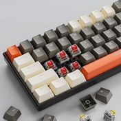 Resim coverzone Leaven K780 Kablolu Mekanik RGB Işıklı Klavye 78 Tuşlu Kompak ve Şık Tasarım İngilizce Q Klavye Ev ve Ofis Klavyesi (Kırmızı Switch) 