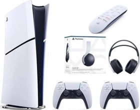 Resim Playstation 5 Slim Dijital Edition 1TB +2.Dualsense + Media kumanda +3D PLUS KULAKLIK 
