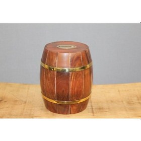 Resim 9072267734937drvs - Pirinç Detaylı Fıçı Kumbara Model 2 