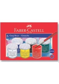 Resim Faber Castell Guaj Boya Şişe 6 Renk 15 Ml Çok Renkli 