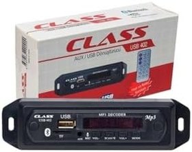 Resim Araç Araba Oto Teyp Aux Usb Sd Bluetoothlu Mikrofonlu Çevirici Mp3 Dinleme Dönüştürücü Bordu Mo 