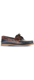 Resim Bueno Shoes Lacivert Kahve Deri Erkek Loafer 11M23299 