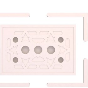 Resim Motifpiyer Tavan Spot Göbek Kenarlı-Kare-44-90 x 60 L-Dış Çıtalı 