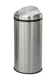 Resim 20 Lt Pratik Kapaklı Çöp Kovası Paslanmaz 1 Adet 