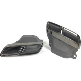 Resim Mercedes w222 egzoz ucu seti s65 siyah 