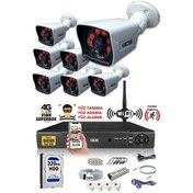 Resim Ids - 7 Kameralı 1080P Fullhd 5Mp Sony Lensli Kamera Seti - 2021 