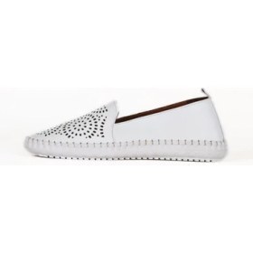 Resim Bueno Shoes Beyaz Deri Kadın Düz Babet 01WE1801 01WE1801 