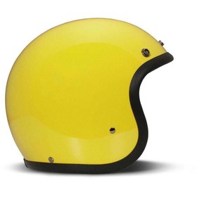 Resim Dmd Jet Retro Açık Motosiklet Kaskı Yellow 