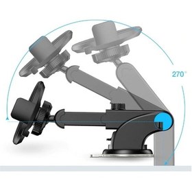 Resim 360 Derece Dönen Torpido Üstü Uzunluk Ayarlamalı Vantuzlu Telesko Çok Renkli 