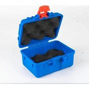 Resim Elmpaly Mavi Pp Alet Çantası 125x112x70mm Küçük Saklama Kutusu Taşınabilir Parçaları Düzenleyici Nem Korumalı Saat Kutusu 