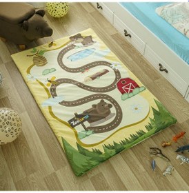 Resim Zooturak Peluş Çocuk Matı Ayı Pekuta 100cm x 150cm 